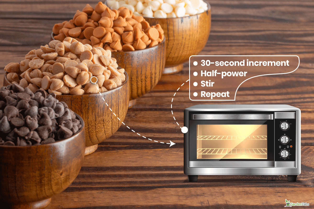 各种类型和口味的烘焙芯片完美的节日烘焙，如何融化奶油糖果芯片