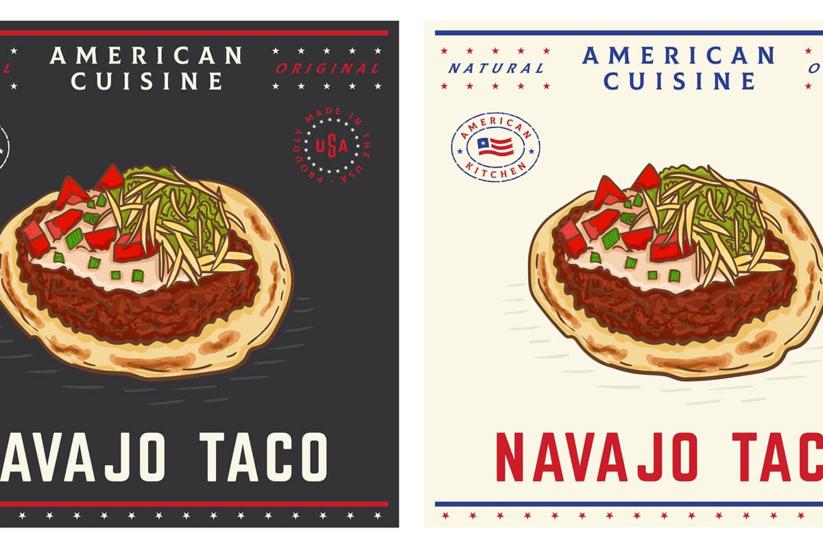 印第安油炸面包纳瓦霍玉米卷美国食物