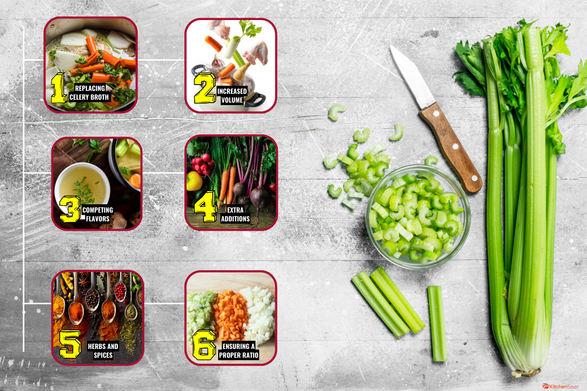 用小刀切芹菜在碗里。在乡村背景。——如何降低芹菜味道在做饭