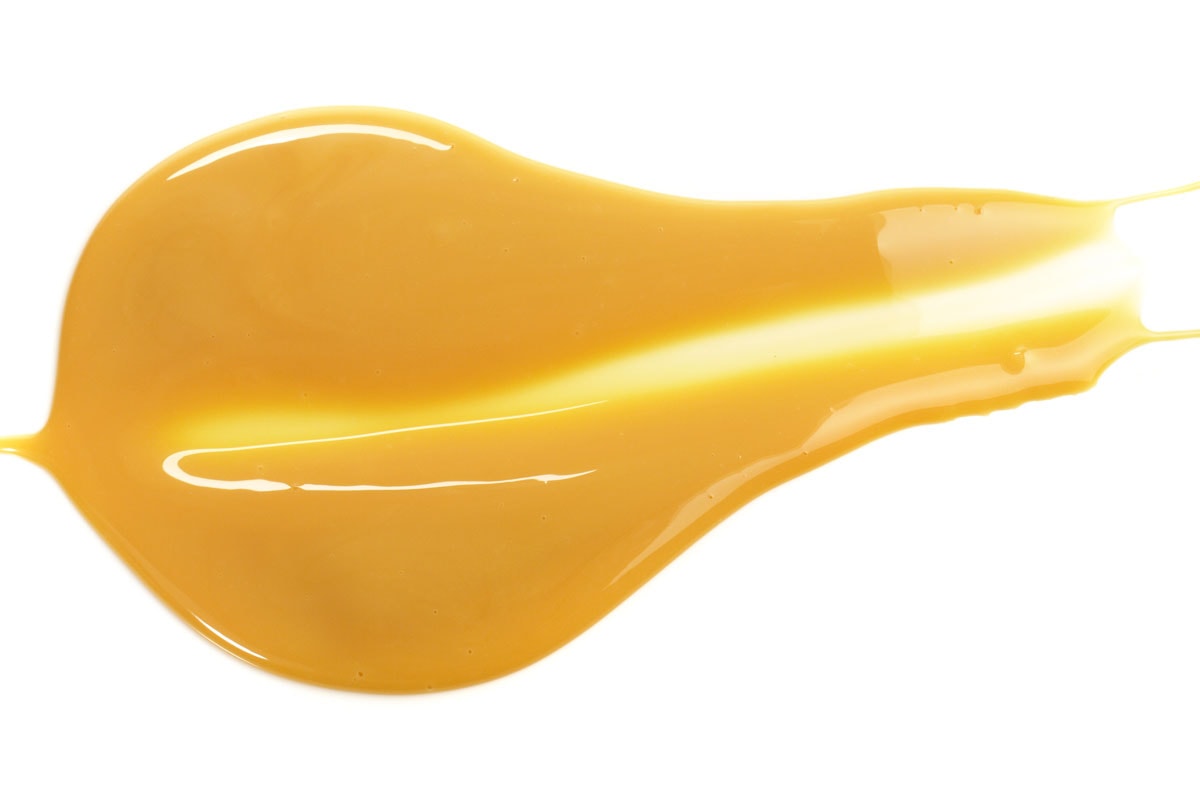 奶油糖果以液体形式没有固体